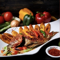 GRILLED TILAPIA AND PLANTAIN